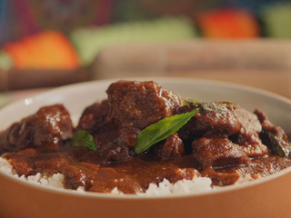 Samosas and Pork Vindaloo