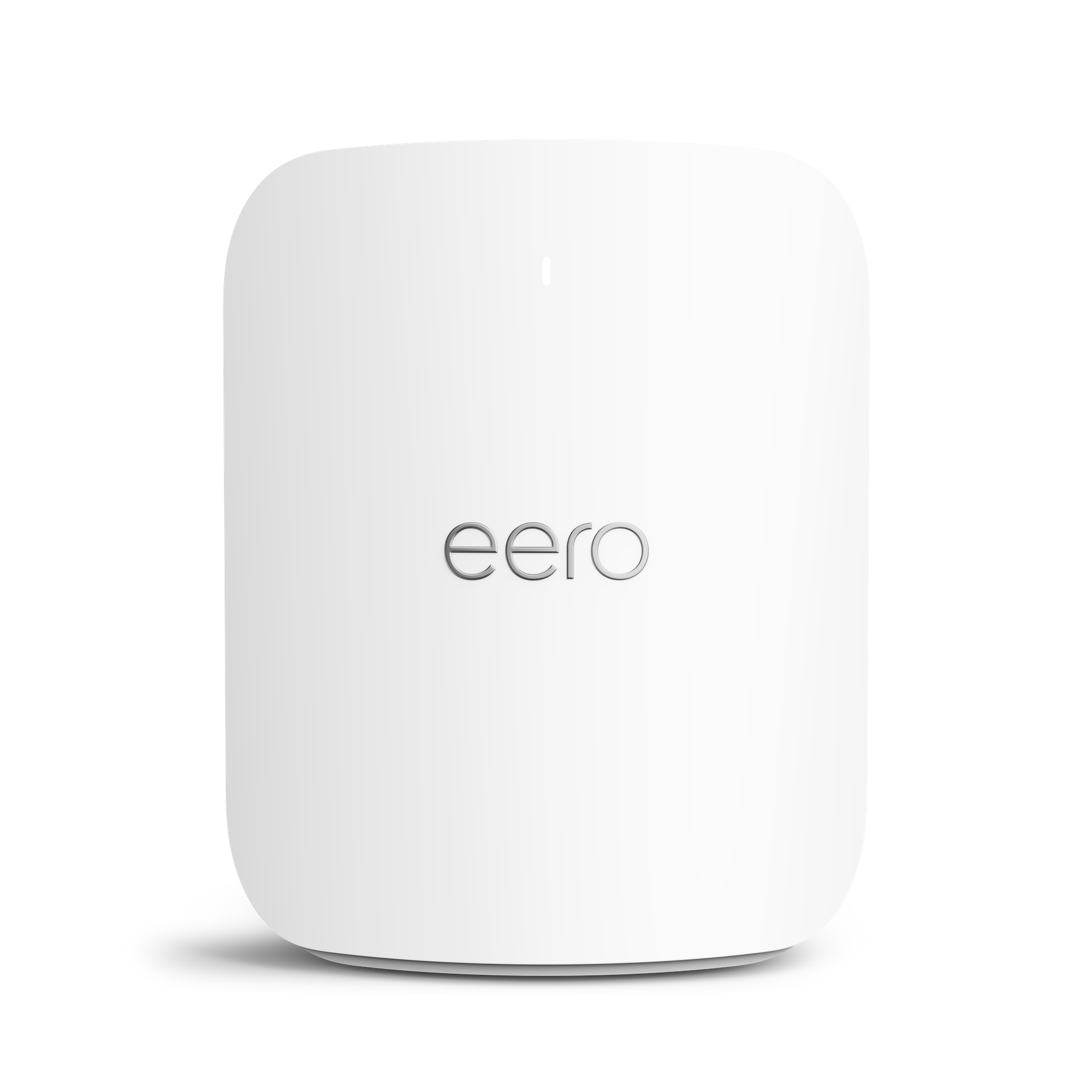 A white Eero Device in bright lighting