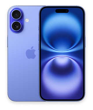 Two blue iPhones displayed side by side promoting Blue Ridge Mobile’s free 12-month unlimited line offer.