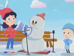 Skis, Snowman, Hoop